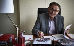 David Kimelfeld, maire du 4e arrondissement de Lyon et premier vice-président de la métropole du Grand Lyon, le 20 juin 2017. (Crédit : Jean-Philippe Ksiazek/AFP)