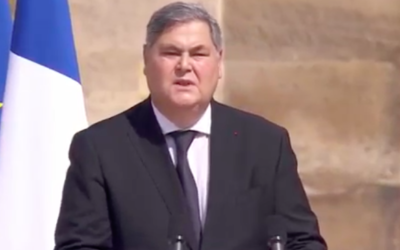 Pierre-François Veil, président du Comité français pour Yad Vashem nommé président de la Fondation pour la Mémoire de la Shoah. (Crédit : Capture d’écran YouTube)