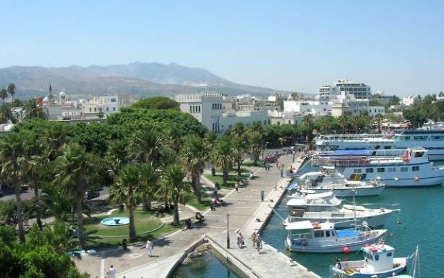 Le port de Kos, en Grèce (Crédit : domaine public) Le port de Kos, en Grèce (Crédit : domaine public)