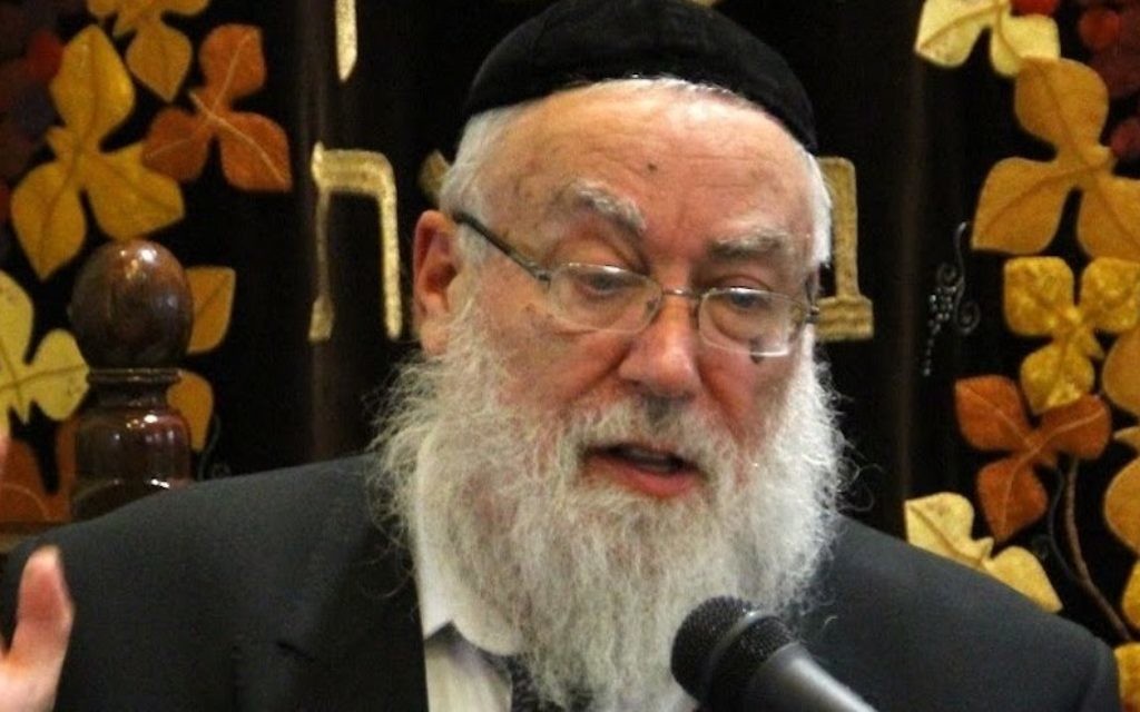 Le rabbin Nachum Eistenstein (Autorisation, via JTA)