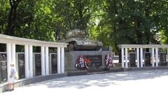 Un monument de la Seconde guerre mondiale, à Simferopol, en Crimée. (Crédit : CC BY SA 3.0 Rumlin/Wikipedia)