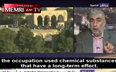 Sheikh Kamal Khatib (Crédit : capture d'écran MEMRI)