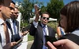 Anthony Scaramucci, alors directeur de la communication de la Maison Blanche, à Washington, D.C., le 25 juillet 2017. (Crédit : Tasos Katopodis/AFP)