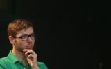 Yair Netanyahu, le fils du Premier ministre, lors de l'étude annuelle de la bible organisée à la résidence du Premier ministre de Jérusalem le 13 octobre 2016 (Crédit : Marc Israel Sellem/POOL/Flash90)