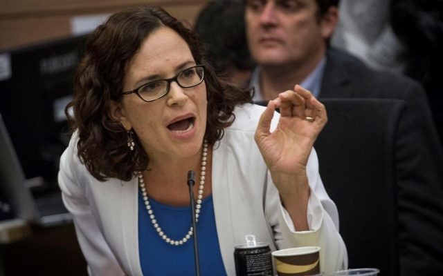 Rachel Azaria, membre de la Knesset. (Crédit : Hadas Parush/Flash90)