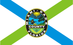 Drapeau du comté de Miami-Dade. (Crédit : domaine public)
