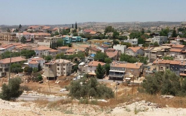 L'implantation d'Eli, dans le centre de la Cisjordanie. (Crédit : Dror Etkes)