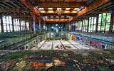 Une photo de l'ancienne station touristique Grossinger en 2013 (Crédit : Flickr Commons via JTA)