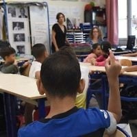 Dans une salle de classe de l'école primaire François-Masson, à Marseille, le jour de la rentrée scolaire, le 4 septembre 2017. (Crédit : Boris Horvat/AFP)