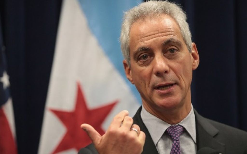 Le maire de Chicago Rahm Emanuel (Crédit : Scott Olson/Getty Images/AFP)