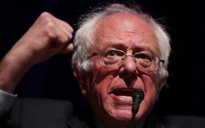 Bernie Sanders, sénateur indépendant du Vermont, à Washington, D.C., le 24 avril 2017. (Crédit : Alex Wong/Getty Images/AFP)
