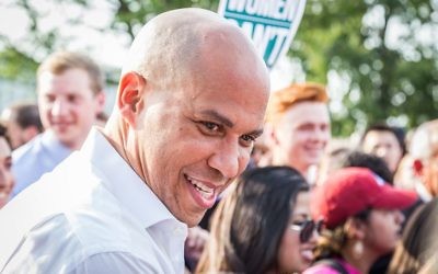 Le sénateur démocrate Cory Booker, au Capitole, le 28 juin 2017. (Crédit : Mobilus In Mobili/CC BY-SA 4.0/WikiCommons)