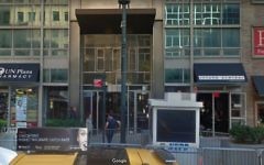 L'entrée du consulat israélien de New York. (Crédit : capture d'écran Google Street View)