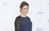 Mayim Bialik lors de la 67ème cérémonie des Emmy Awards à Beverly Hills, en Californie, le 19 septembre 2015 (Crédit : Lily Lawrence/Getty Images via JTA)