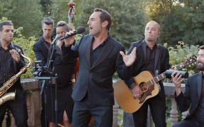 Gilles Lellouche dans "Le sens de la fête", le nouveau film d'Eric Toledano et d'Olivier Nakache, sorti en octobre 2017. (Crédit : Thibault Grabherr)
