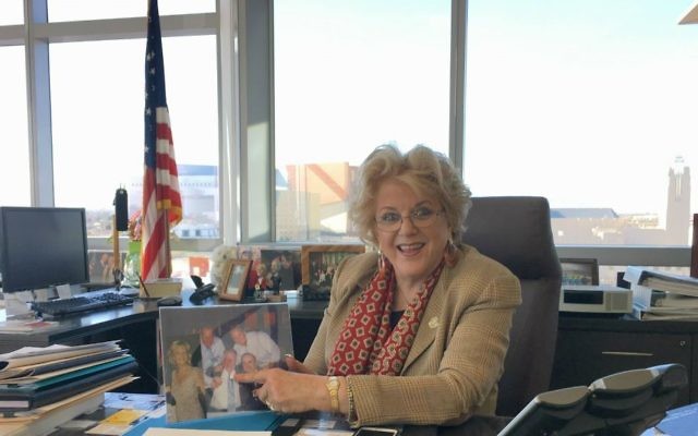 Carolyn Goodman, maire de Las Vegas. (Crédit : Ron Kampeas/JTA) Carolyn Goodman, maire de Las Vegas. (Crédit : Ron Kampeas/JTA)