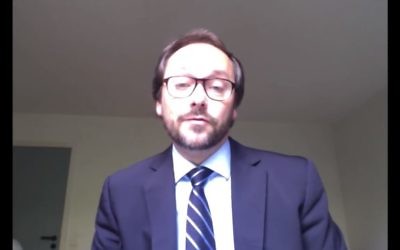 Emanuele Giaufret, nouvel ambassadeur de l'Union européenne en Israël. (Crédit : capture d'écran YouTube/UNITARHQ)