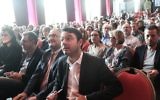 Mario Stasi, nouveau président de la LICRA, parmi les adhérents assistant aux débats des Universités d'Automne, au Havre, en octobre 2017. (Crédit : autorisation Le Droit de Vivre - LICRA)