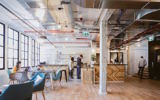 Une installation de WeWork en Israël. (Crédit : Shiran Carmel)