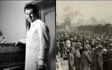 Le médecin nazi Josef Mengele lorsqu'il était jeune médecin et la rampe d'accès à Auschwitz-Birkenau en mai 1944, où Mengele a parfois sélectionné des détenus pour des expérimentations (Crédit : Domaine public)