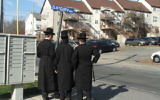 Le village Satmar de Kiryas Joel (Crédit : JTA / Uriel Heilman)