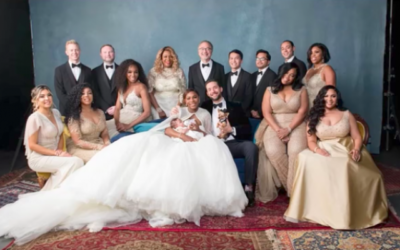 Le mariage de Serena Williams et Alexis Ohanian, le 17 novembre 2017. (Crédit : capture d'écran YouTube)