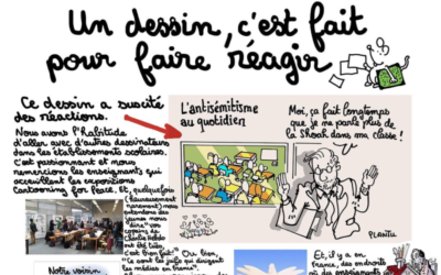 Le dessinateur de presse Plantu a du faire une explication de texte après un dessin polémique (Crédit: capture d'écran Twitter/Plantu)