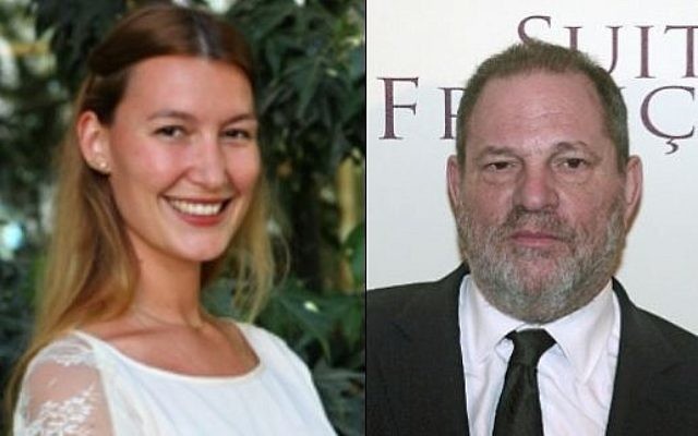 Collage montrant la présumée agent de l'entreprise de renseignement israélien Stella Penn Pechanac (à gauche) et le producteur américain Harvey Weinstein (à droite). Collage montrant la présumée agent de l'entreprise de renseignement israélien Stella Penn Pechanac (à gauche) et le producteur américain Harvey Weinstein (à droite).