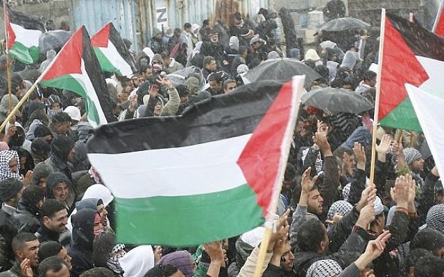 Manifestation dans la ville arabe israélienne de Umm al-Fahm (Roni Schutzer / Flash90)
