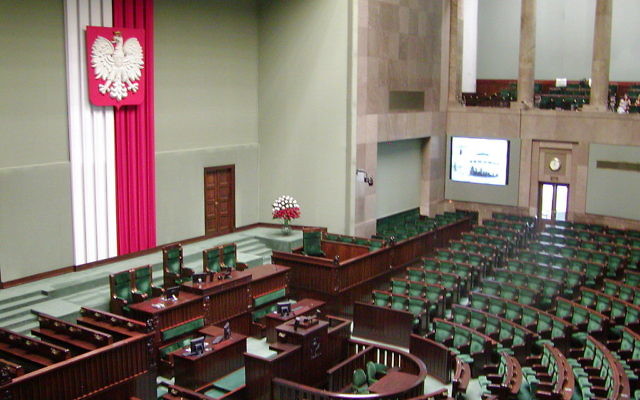 Vue sur la Diète de la république de Pologne - chambre basse du Parlement polonais. (Crédit : Wikimediacommons/CC BY ) Vue sur la Diète de la république de Pologne - chambre basse du Parlement polonais. (Crédit : Wikimediacommons/CC BY )