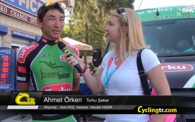 Le cycliste turc Ahmet Orkan, en 2013. (Crédit : capture d'écran YouTube)