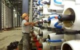 L'usine de dessalement d'Israël, à Ashkelon, sur la côte méditerranéenne. (Crédit : Edi Israel/Flash90)