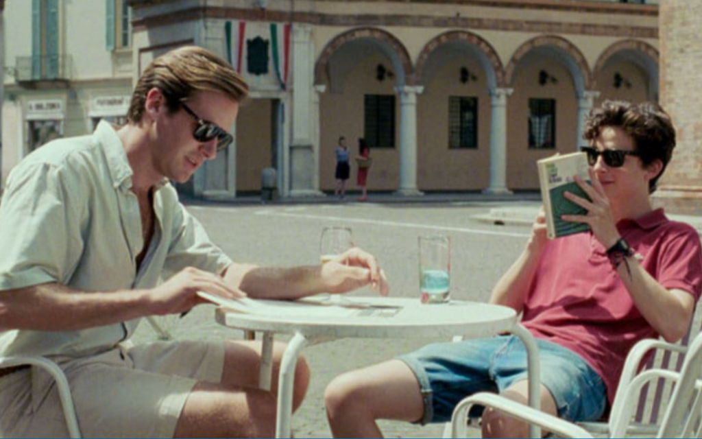 Armie Hammer et Timothée Chalamet dans "'Call Me by Your Name" (Crédit : Courtesy Sony Classics)