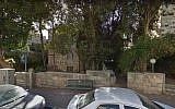 Le bâtiment abritant le consulat guatemaltèque à Jérusalem ( Crédit : TGoogle Street View)