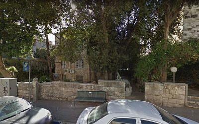 Le bâtiment abritant le consulat guatemaltèque à Jérusalem ( Crédit : TGoogle Street View)