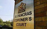 Une photo du tribunal du coroner de St. Pancras à Londres (Crédit : Carl de Souza / AFP / Getty Images)