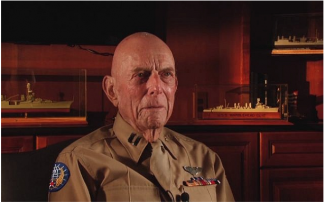 Le vétéran Jerry Yellin, apparaît dans cette capture d'écran de la vidéo World War Two. (YouTube) Le vétéran Jerry Yellin, apparaît dans cette capture d'écran de la vidéo World War Two. (YouTube)