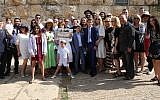 Le rabbin Scheiner et les membres de la Palm Beach Synagogue durant une mission en Israël (Autorisation)
