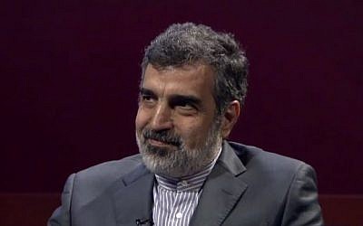 Le porte-parole de l'Agence iranienne de l'énergie atomique (AEOI) Behrouz Kamalvandi (Crédit : PressTV News Videos)