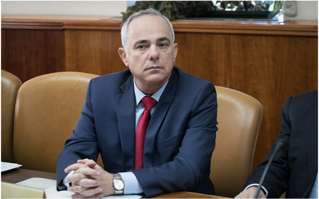 Le ministre de l'Energie Yuval Steinitz, lors de la réunion hebdomadaire des ministres
dans les bureaux du Premier ministre à Jérusalem,le 29 octobre 2017. (Ohad Zwigenberg/Flash90) Le ministre de l'Energie Yuval Steinitz, lors de la réunion hebdomadaire des ministres
dans les bureaux du Premier ministre à Jérusalem,le 29 octobre 2017. (Ohad Zwigenberg/Flash90)
