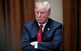 Le président américain Donald Trump prend la parole lors d'une table ronde sur le gang MS-13 dans la salle du Cabinet de la Maison-Blanche le 6 février 2018 à Washington, DC. (MANDEL NGAN/AFP)