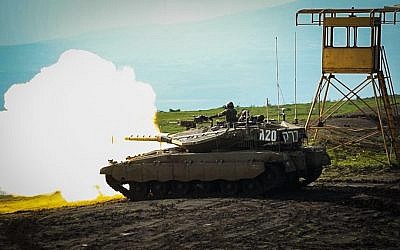 La 188e Brigade blindée de Tsahal participe à un vaste exercice dans le nord d'Israël destiné à simuler une guerre au Liban, février 2018 (Forces de défense israéliennes)