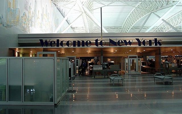 Photo d'illustration: Terminal 9 JFK International Airport à New York (photo credit: Martin St-Amant/Wikimedia Commons/File)