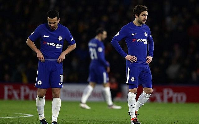 Illustration : Les joueurs de Chelsea durant le match contre Watford à Watford, en Angleterre, le 5 février 2018. (Crédit :Catherine Ivill/Getty Images via JTA)