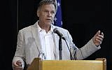WYOMING, OH - JUNE 15:  Fred Warmbier, father of Otto Warmbier, the 22-year-old college student who was released from a North Korean prison on Tuesday, holds a press conference while wearing the jacket his son wore when he gave a forced confession in North Korea June 15, 2017 in Wyoming, Ohio. Otto Warmbier spent 17 months in a North Korean prison after being sentenced to 15 years for allegedly attempting to steal a propaganda poster. Warmbier is currently in a coma at the University of Cincinnati  Medical Center. (Photo by Bill Pugliano/Getty Images)