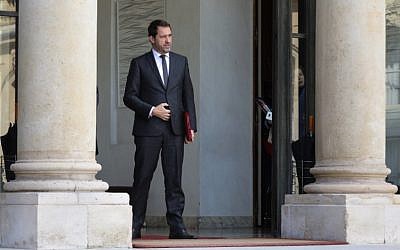 Christophe Castaner, à l'Elysée le 21 mars 2018. (Crédit : AFP / LUDOVIC MARIN)