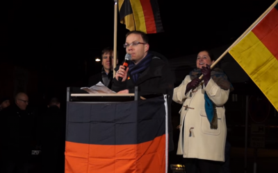 Christian Blex de l'AfD, parti de l'extrême-droite allemande, présent lors de ce déplacement à Damas  (Capture d'écran : YouTube)