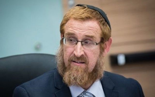 Yehudah Glick, député Likud, à la Knesset, 29 mai 2017. (Yonatan Sindel/Flash90)