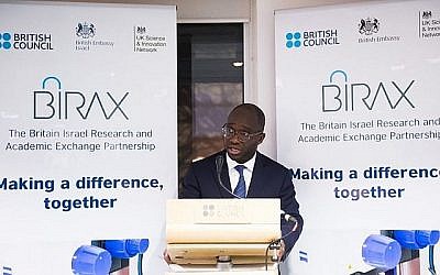 Sam Gyimah, ministre britannique des Sciences, a annoncé le lancement de BIRAX Aging le 6 mars 2018 (Autorisation de l'éditeur)