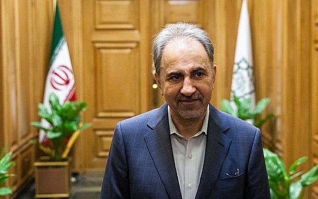 Mohammad Ali Najafi, l'ancien maire de Téhéran, Iran, qui a démissionné au milieu d'un scandale suscité par sa participation à un récital de danse en mars 2018 (Crédit : Agence de presse Tasnim) Mohammad Ali Najafi, l'ancien maire de Téhéran, Iran, qui a démissionné au milieu d'un scandale suscité par sa participation à un récital de danse en mars 2018 (Crédit : Agence de presse Tasnim)